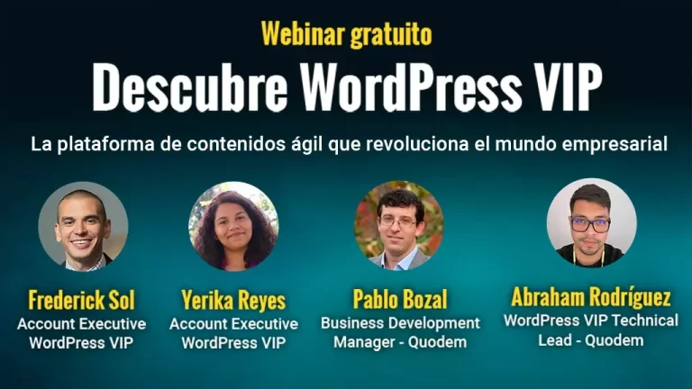 webinar de WordPress Vip